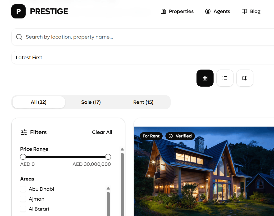 Prestige Real Estate screenshot 1