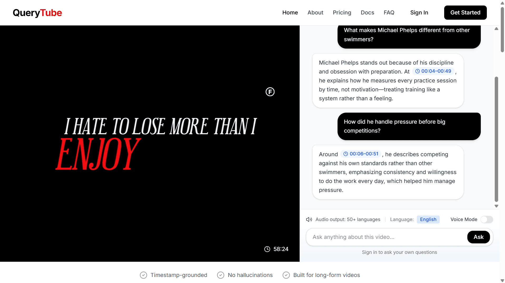 QueryTube screenshot 1